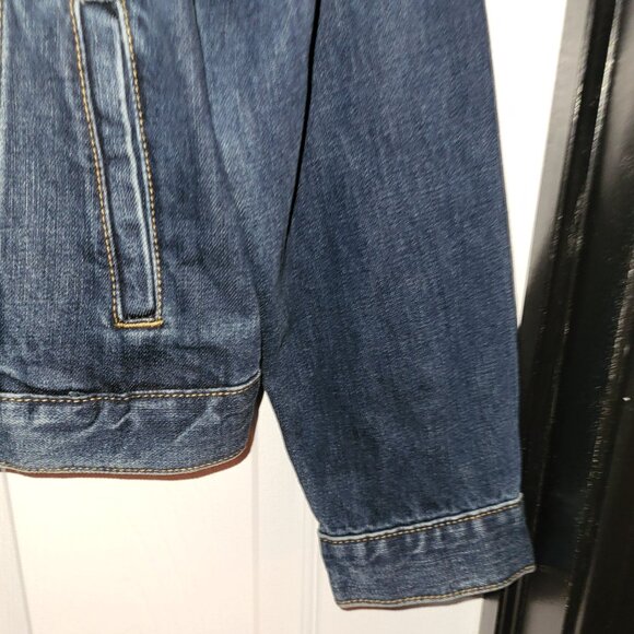 Bill Blass Trucker Jean Jacket, Medium Blue, size Med - Picture 7 of 14